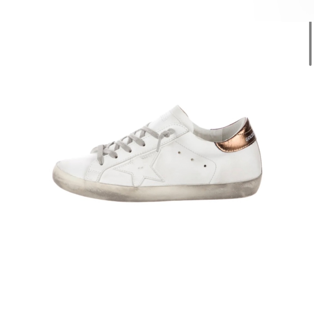 Golden Goose Superstar Classic, 38 — White/Gold